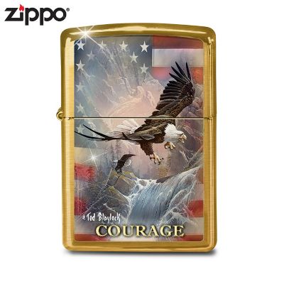 Lighter: Limited Edition Courage Zippo Lighter Featuring Ted Blaylock Art