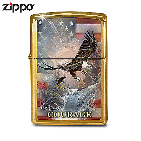 Lighter: Limited Edition Courage Zippo Lighter Featuring Ted Blaylock Art