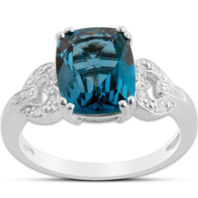 Ring: Splendor London Blue Topaz & Diamond Ring