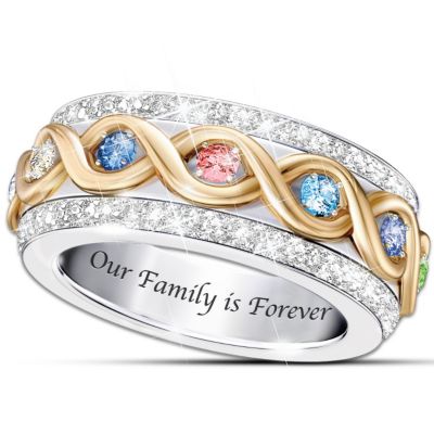 Womens Ring: Family Is Forever Personalized Ring