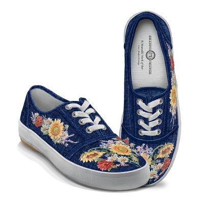 Lena Liu Garden Of Sunshine Floral Art Womens Shoes
