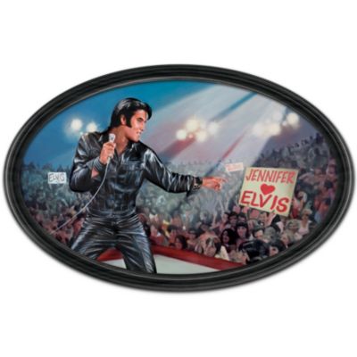 Plate: The King Of My Heart: Elvis Personalized Masterpiece Framed Collector Plate