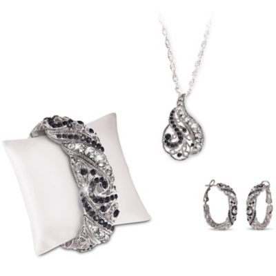 Jewelry Set: Night On The Town 3-Piece Crystal Jewelry Set