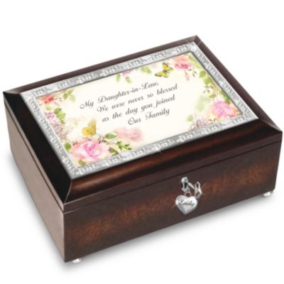 Music Box: Daughter-In-Law, Never So Blessed Personalized Music Box