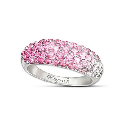 Ring: Breast Cancer Awareness Shades Of Hope Diamonesk Ring