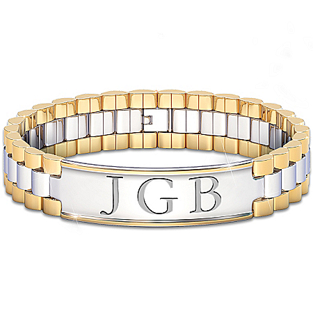 Bracelet: Always, My Grandson Personalized Men's Bracelet
