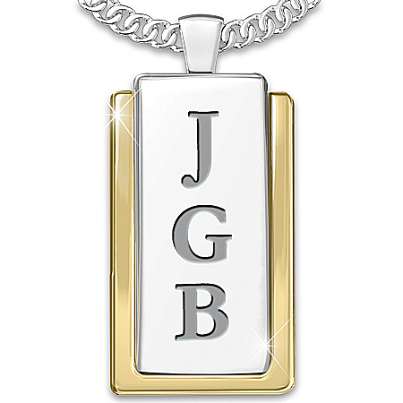 Necklace: Yesterday, Today And Forever Personalized Dog Tag Pendant Necklace
