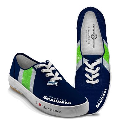 Women's Shoes: I Love The Seahawks Women's Canvas Shoes