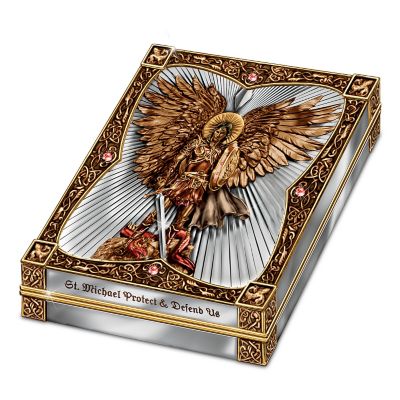 St. Michael Protect Us Keepsake Box