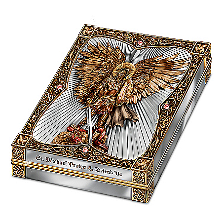 St. Michael Protect Us Keepsake Box