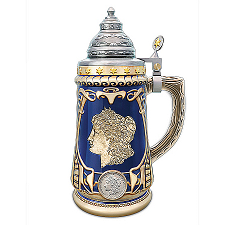 Morgan Silver Dollar Stein