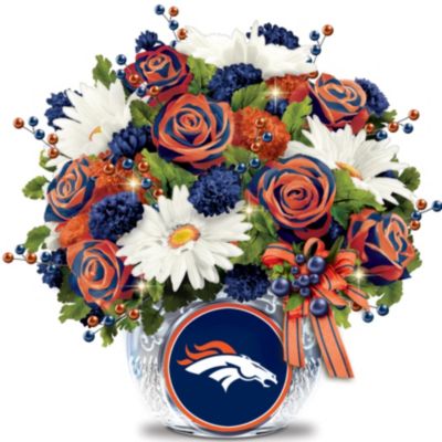 Table Centerpiece: Denver Broncos Blooming With Pride Table Centerpiece