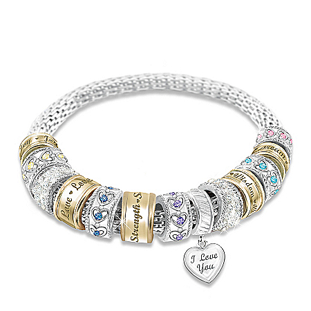 My Dear Daughter Message From The Heart Beaded Bracelet