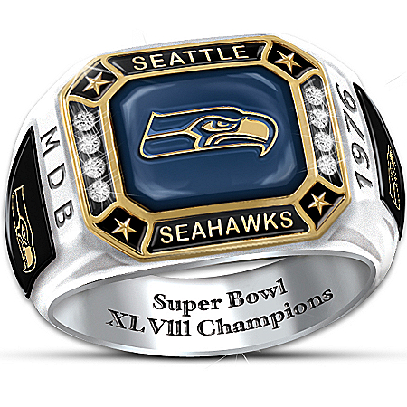 Ring: Seahawks Pride Personalized Commemorative Ring