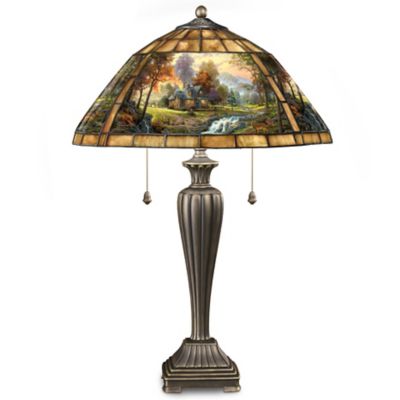 Thomas Kinkade Mountain Retreat Lamp