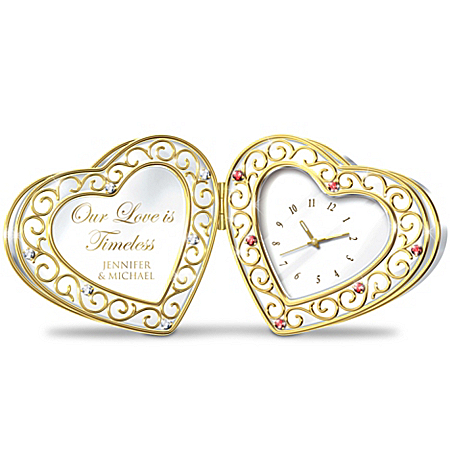 Our Love Is Timeless Personalized Clock