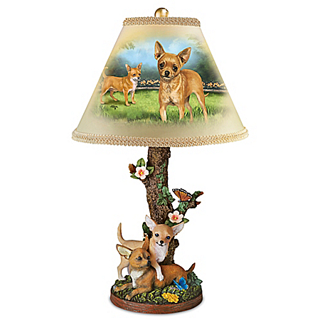 Charming Chihuahuas Table Lamp