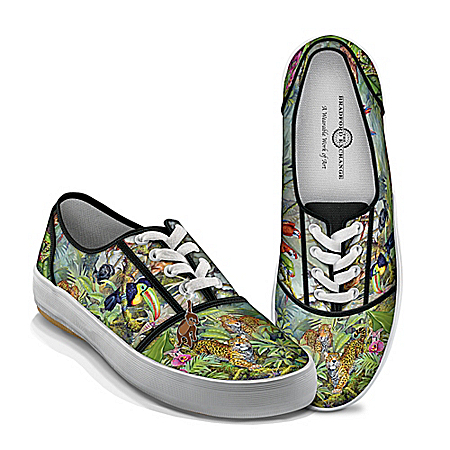 Tim Knepp Animal Kingdom Womens Canvas Shoes