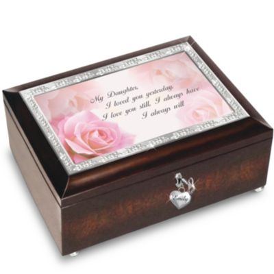 Music Box: My Daughter, I Will Love You Always Personalized Music Box