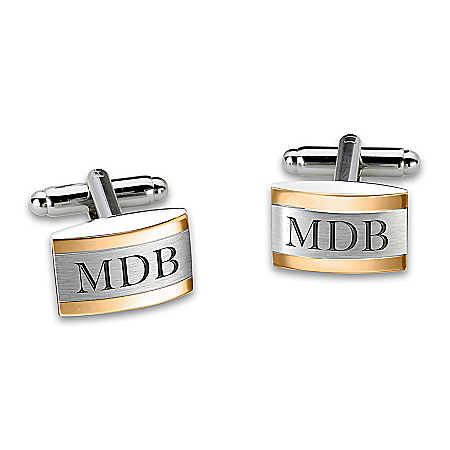 Esquire Personalized Stainless Steel Cuff Links