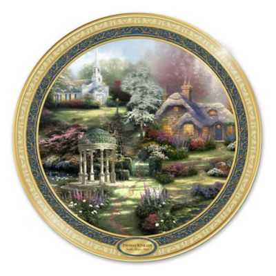 Thomas Kinkade Faith, Hope And Love Collector Plate