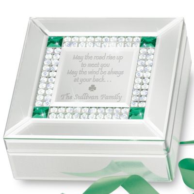 Music Box: Irish Blessing Personalized Mirrored Music Box