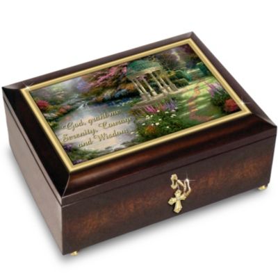 Thomas Kinkade Serenity Prayer Personalized Music Box