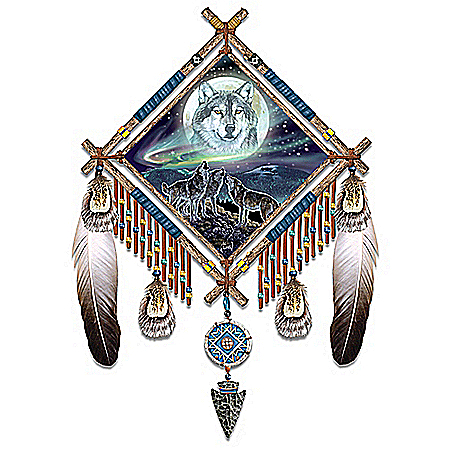 Summoning The Pack Native American-Inspired Wall Decor Dreamcatcher