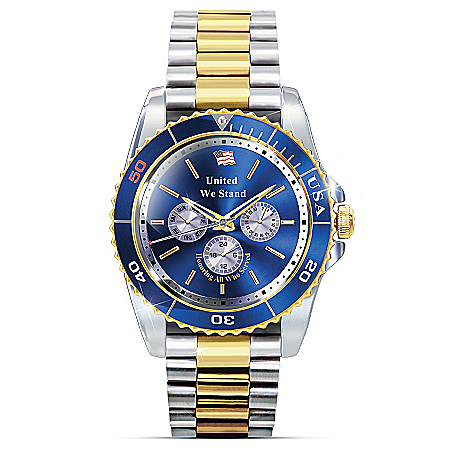 Pride And Brotherhood Stainless Steel Mens Watch Honors Veterans