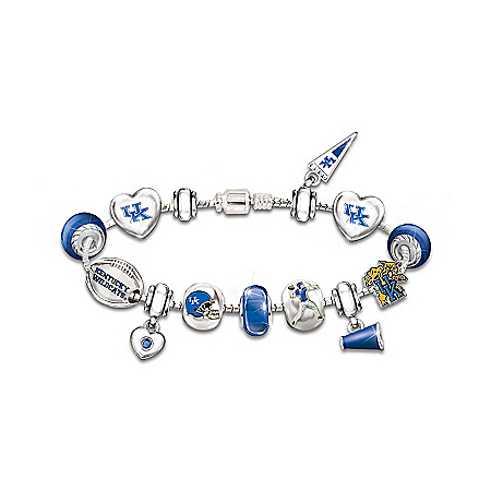 Bracelet: Go Kentucky Wildcats! #1 Fan Charm Bracelet