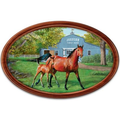Plate: Proud Heritage Personalized Horse Collector Plate