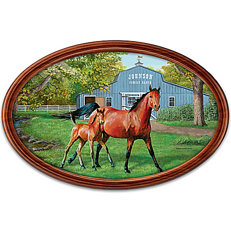 Plate: Proud Heritage Personalized Horse Collector Plate