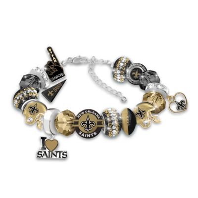 Fashionable Fan New Orleans Saints NFL Charm Bracelet