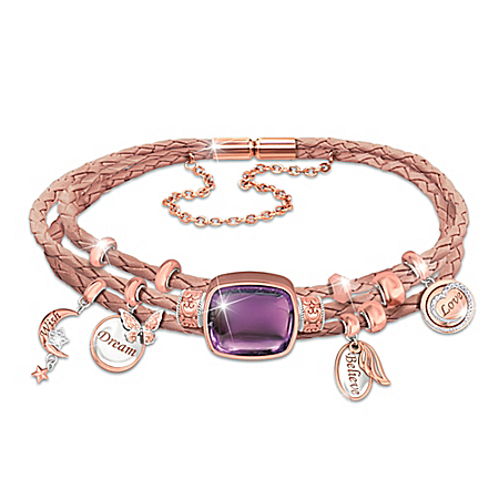 Nature's Offerings Braided Leather Bracelet