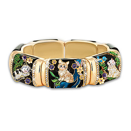 Sophisticat Stretch Link Womens Cat Bracelet