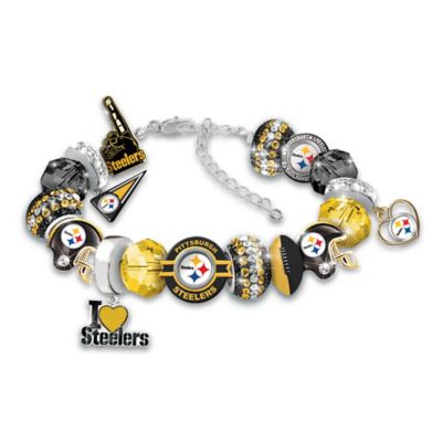 Fashionable Fan Pittsburgh Steelers NFL Charm Bracelet