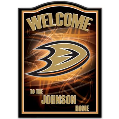 NHL-Licensed Anaheim Ducks® Personalized Welcome Sign