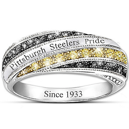 Steelers In Vogue Officially Licensed Pittsburgh Steelers Womens Ring