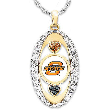 For The Love Of The Game Oklahoma State Cowboys Pendant Necklace