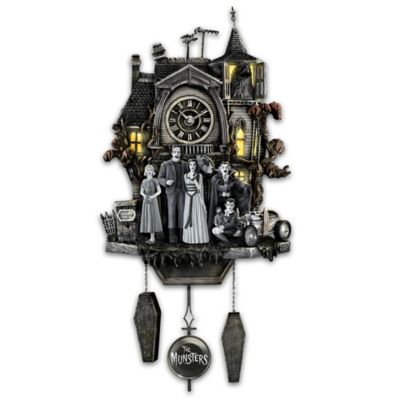 The Munsters Hand-Painted Cuckoo Clock