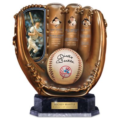 Mickey Mantle: A Legacy Of Greatness Baseball Glove Sculpture