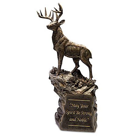 Noble Spirit Cold-Cast Bronze Deer Sculpture