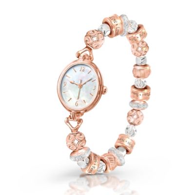 Nature's Healing Moments Womens Copper Stretch Watch