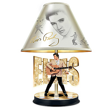 Elvis Presley The King Of Rock 'N' Roll: Golden Legend Tabletop Lamp