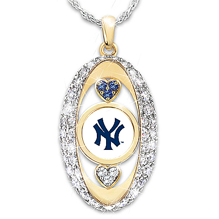 For The Love Of The Game New York Yankees Womens Pendant Necklace