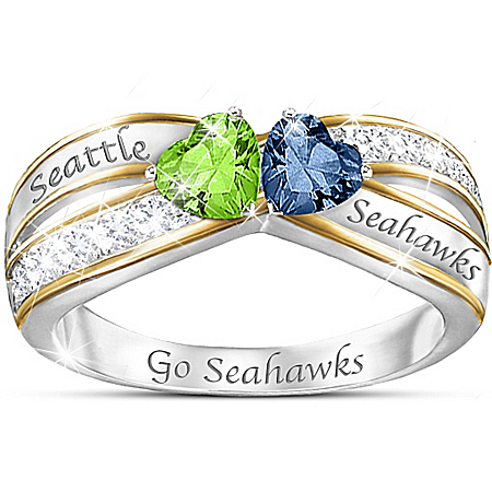 Heart Of Seattle Crystal Womens Ring