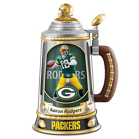 Green Bay Packers Aaron Rodgers Collector's Tribute Stein