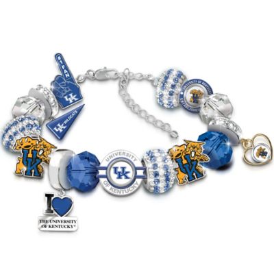 University Of Kentucky Wildcats Fashionable Fan Charm Bracelet