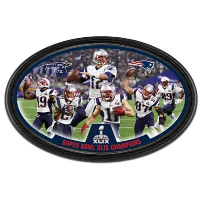 New England Patriots Super Bowl XLIX Champions Framed Wall Decor
