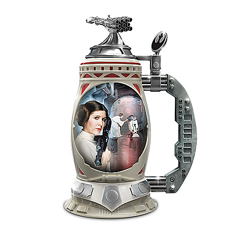 STAR WARS Princess Leia Triple-Fired Heirloom Porcelain Stein